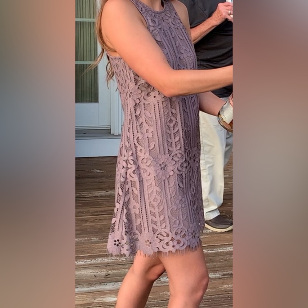 Lace Purple Dress XS